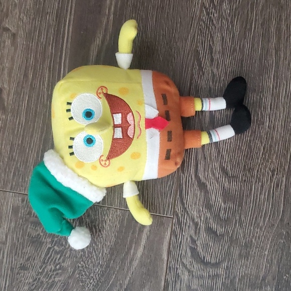 Spongebob Squarepants 2005 Christmas Stocking Plush 15" long Vintage - Picture 6 of 9